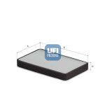 Innenraumluftfilter mit Aktivkohle UFI 53.665.00