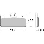 Conjunto de pastilhas de travão BREMBO 07BB10SR ohne Straßenzulassung