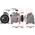 Compresseur de climatisation VAN WEZEL 0600K489