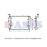 Radiateur moteur AKS DASIS 560062N
