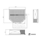 Filtro de ar FEBI BILSTEIN 1004050