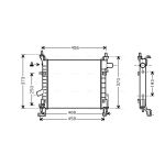 Arrefecedor do motor AVA COOLING FD2373