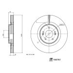 Disco de travão FEBI BILSTEIN 184761