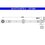Flexible de frein ATE 24.5173-0570.3