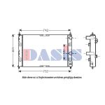 Radiateur moteur AKS DASIS 520770N
