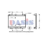 Motorradiateur AKS DASIS 161830N