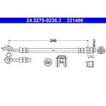 Tubo flessibile del freno ATE 24.5270-0236.3