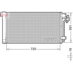 Condensatore, impianto di climatizzazione DENSO DCN32020