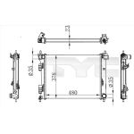 Raffreddatore motore TYC 717-0001