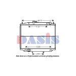 Radiateur moteur AKS DASIS 070128N