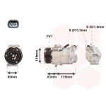 Compressor, ar condicionado VAN WEZEL 4300K389