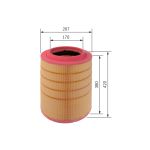 Filtro de ar BOSCH FILTRY F 026 400 533