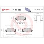 Remblokset BREMBO P 30 041, voor
