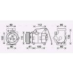 Compresseur de climatisation AVA COOLING MZAK290