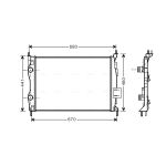 Radiateur moteur AVA COOLING DNA2278