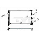 Arrefecedor do motor TYC 721-0021