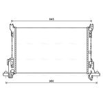 Raffreddatore motore AVA COOLING RT2624