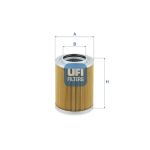 Filtro, sistema hidráulico de trabalho UFI 82.154.00