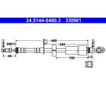 Tubo flessibile del freno ATE 24.5144-0480.3