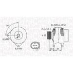Drehstromgenerator MAGNETI MARELLI 063731394010