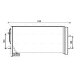 Condensator, airconditioning AVA COOLING AI5382D