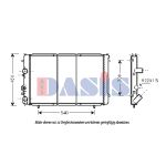 Radiateur moteur AKS DASIS 181640N