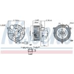 Ventilador da cabina NISSENS 87649