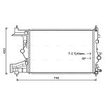 Radiateur moteur AVA COOLING OLA2485