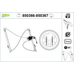 Regulador de janelas VALEO 850367