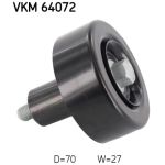Polia guia, correia trapezoidal SKF VKM 64072