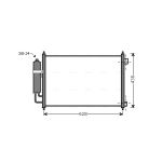 Condenseur (climatisation) AVA COOLING DN5328D