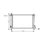 Radiateur moteur AVA COOLING CRA2080