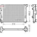 Radiatore, raffreddamento motore DENSO DRM23085