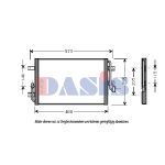 Condenseur (climatisation) AKS DASIS 082029N