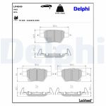Bremsbelagsatz, Scheibenbremse DELPHI LP4049