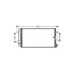 Condensator, airconditioning AVA COOLING AIA5360D