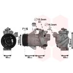 Compressor, ar condicionado VAN WEZEL 5300K618