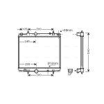 Radiateur moteur AVA COOLING PEA2237