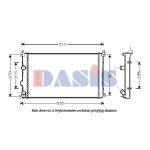 Radiateur moteur AKS DASIS 180053N