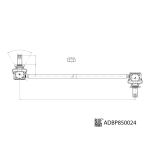 Haste/braço, estabilizador BLUE PRINT ADBP850024