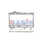 Arrefecedor do motor AKS DASIS 210139N