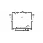 Radiateur moteur AVA COOLING TO2329