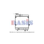Arrefecedor do motor AKS DASIS 330002N
