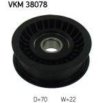 Polia guia, correia trapezoidal SKF VKM 38078