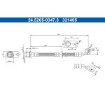Tubo flessibile del freno ATE 24.5265-0347.3
