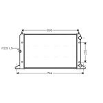 Radiateur moteur AVA COOLING VNA2134