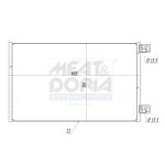 Condensador, sistema de ar condicionado MEAT & DORIA 991154