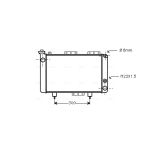Radiateur moteur AVA COOLING RT2001