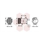 Compressor, ar condicionado VAN WEZEL 4300K404