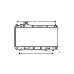 Radiateur moteur AVA COOLING TO2298